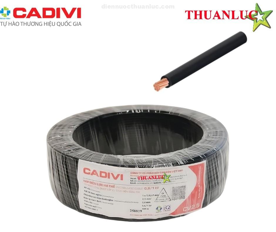 Dây cáp điện Cadivi CV 25mm Dây cáp điện Cadivi CV 25mm