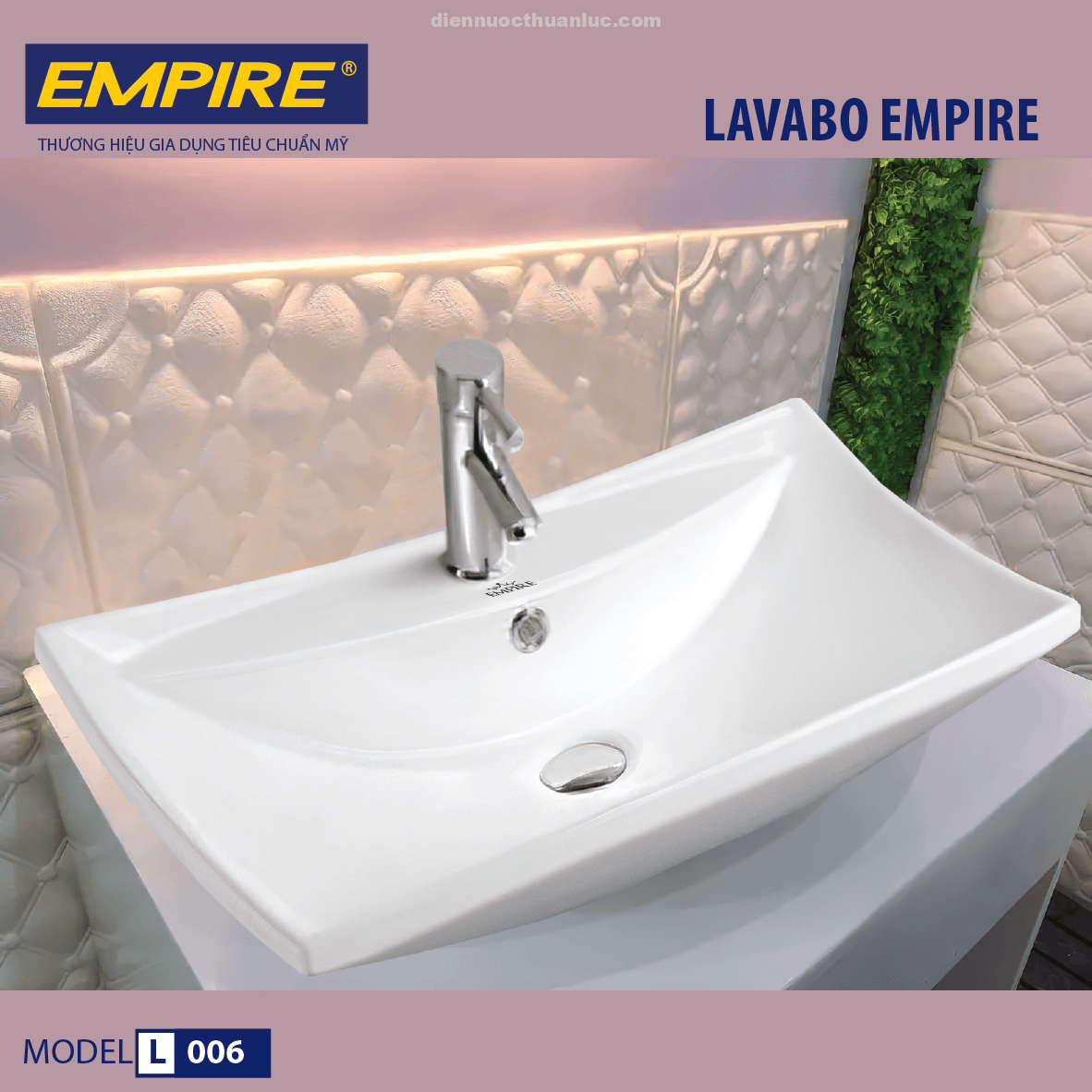 Lavabo Treo Tường Empire EPVS L006 Lavabo Treo Tường Empire EPVS L006