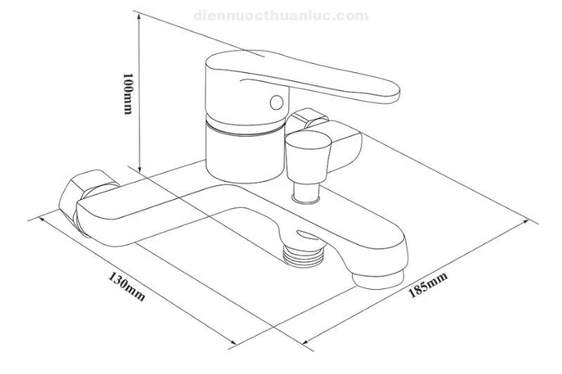 Bản vẽ sản phẩm củ sen nóng lạnh EL-7001 Eurolife