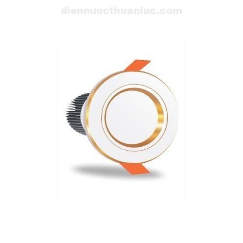 den-am-tran-7w-vien-vang-anh-sang-trang-omisun Đèn âm trần 7W viền vàng ánh sáng trắng OMISUN