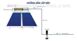 Hướng dẫn lắp đặt Máy nước nóng năng lượng mặt trời tấm phẳng Empire Flat 300 lít