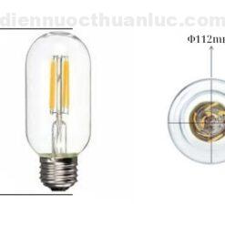 kích thước bóng Led edison 4W T45 ASV VKT