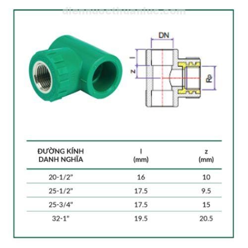 kich-thuoc-te-rt-ppr-stroman Kích thước tê RT ppr STROMAN