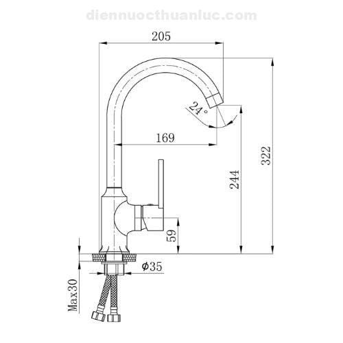 thong-so-ky-thuat-voi-rua-chen-nong-lanh-el-km13-eurolife