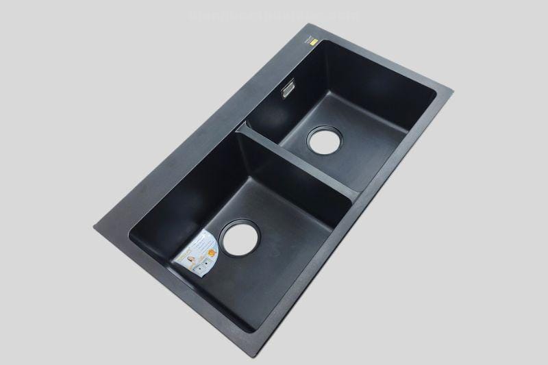 2-ho-can-doi-chau-rua-chen-da-thach-anh-el-qc8349-eurolife 2 hố cân đối chậu rửa chén 2 hộc đá thạch anh EL-QC8349 eurolife