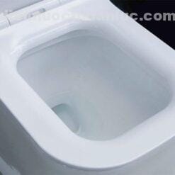 4 lỗ xả xoáy mạnh trên thân bồn cầu 1 khối EL-LUX0313 Eurolife