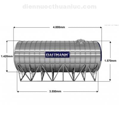 Bồn inox Tân Á 6000L ngang Bồn inox Tân Á 6000L ngang