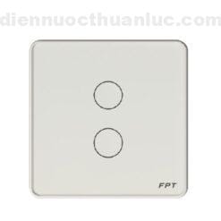 Công tắc cảm ứng 2 nút vuông trắng FPT Smart Home SNBR0111