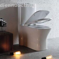 Ảnh thực tế bồn cầu 1 khối EL-LUX011 Eurolife