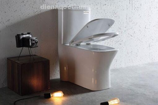 Ảnh thực tế bồn cầu 1 khối EL-LUX011 Eurolife