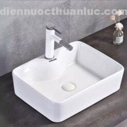 Ảnh thực tế chậu Lavabo dương bàn sứ Nano siêu chống bám bẩn EL-LVB04 Eurolife
