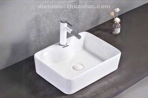 Ảnh thực tế chậu Lavabo dương bàn sứ Nano siêu chống bám bẩn EL-LVB04 Eurolife