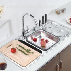 Chậu rửa chén 2 hộc EL-C9245 eurolife thiết kế hiện đại , tinh tế