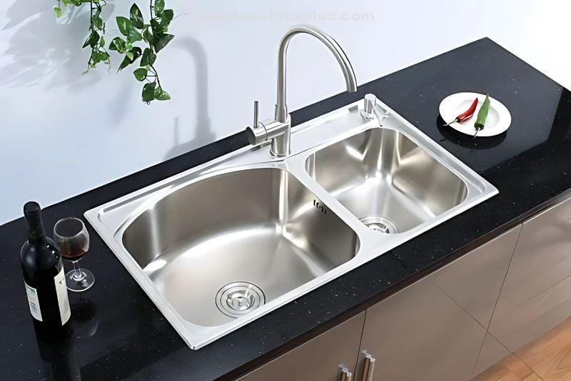 anh-thuc-te-chau-rua-chen-inox-el-c8145-eurolife-1 Ảnh thực tế chậu rửa chén Inox 810x450x230 EL-C8145 Eurolife