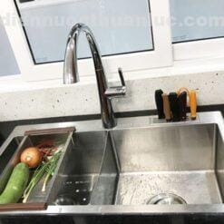 Ảnh thực tế chậu rửa chén Inox handmade 820x450x230 EL-HM8245 Eurolife