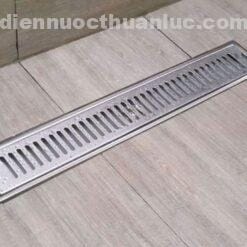 Ảnh thực tế Hố ga 10x60cm chống hôi INOX 304 EL-HG1060/HG 19 Eurolife