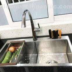 Ảnh thực tế rổ gác chậu rửa chén inox EL-R2 Eurolife