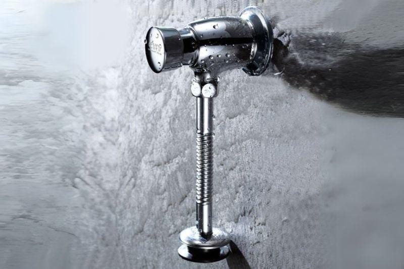 Ảnh thực tế vòi nhấn xả tiểu nam EL-XT140 Eurolife