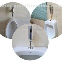 Ảnh thực tế lắp đặt vòi xả tiểu nam cảm ứng EL-A105 Eurolife