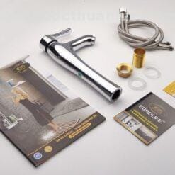 Bộ sản phẩm đầy đủ vòi Lavabo nóng lạnh cao 30cm EL-D19 Eurolife