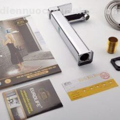 Bộ sản phẩm đầy đủ vòi Lavabo nóng lạnh cao 30cm EL-D21 Eurolife