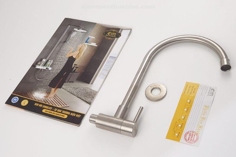 bo-san-pham-day-du-voi-rua-chen-lanh-am-tuong-inox-304-el-rc08-eurolife Bộ sản phẩm đầy đủ vòi rửa chén lạnh âm tường Inox 304 EL-RC08 Eurolife