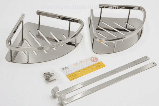 Bộ sản phẩm kệ góc xà phòng đôi Inox 304 EL-KG2 Eurolife