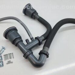 Bộ thoát nước thải chậu rửa chén 2 hộc đá thạch anh EL-QC8349 eurolife