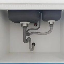 Bộ xả nước thải chậu rửa chén Inox 810x450x230 EL-C8145 Eurolife sau khi lắp đặt