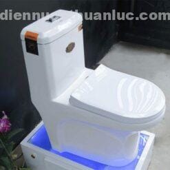 Bồn cầu 1 khối sứ Nano diệt khuẩn EL-BC2077 Eurolife thiết kế sang trọng