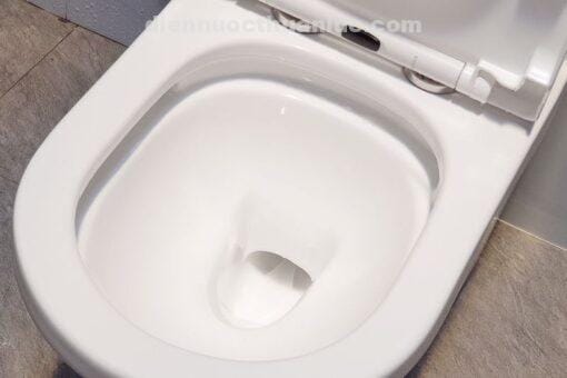 Bồn cầu 1 khối sứ Nano EL-BC216 Eurolife dễ dàng tháo lắp với 1 nút nhấn