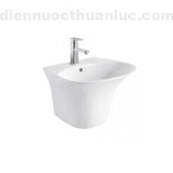 Chậu Lavabo liền khối sứ Nano siêu chống bám bẩn EL-LVB02 Eurolife
