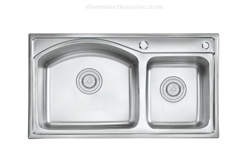 chau-rua-chen-inox-el-c8145-eurolife-thiet-ke-hien-dai Chậu rửa chén Inox 810x450x230 EL-C8145 Eurolife thiết kệ hiện đại