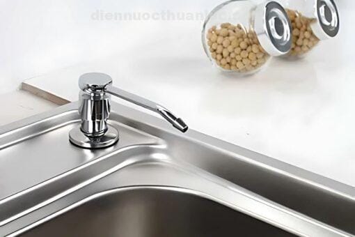 Chậu rửa chén Inox 810x450x230 EL-C8145 Eurolife tích hợp lỗ chờ đê gắn bình rửa chén hoặc vòi nước