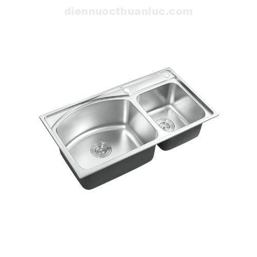 chau-rua-chen-inox-el-c8145-eurolife Chậu rửa chén Inox 810x450x230 EL-C8145 Eurolife