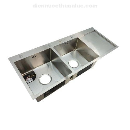 chau-rua-chen-inox-el-hm12050-eurolife Chậu rửa chén inox 1100x480x230 EL-HM12050 Eurolife