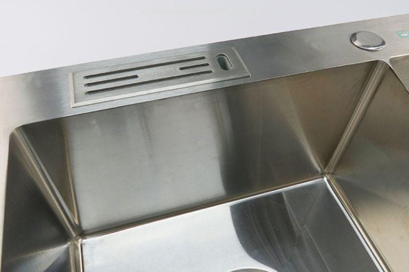 Chậu rửa chén Inox handmade 820x450x230 EL-HM8245 Eurolife kèm bộ cài dao tiện lợi