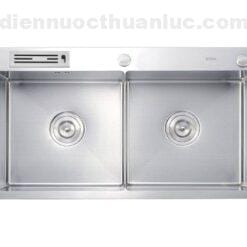 Chậu rửa chén Inox handmade 820x450x230 EL-HM8245 Eurolife với hộc chứa lớn