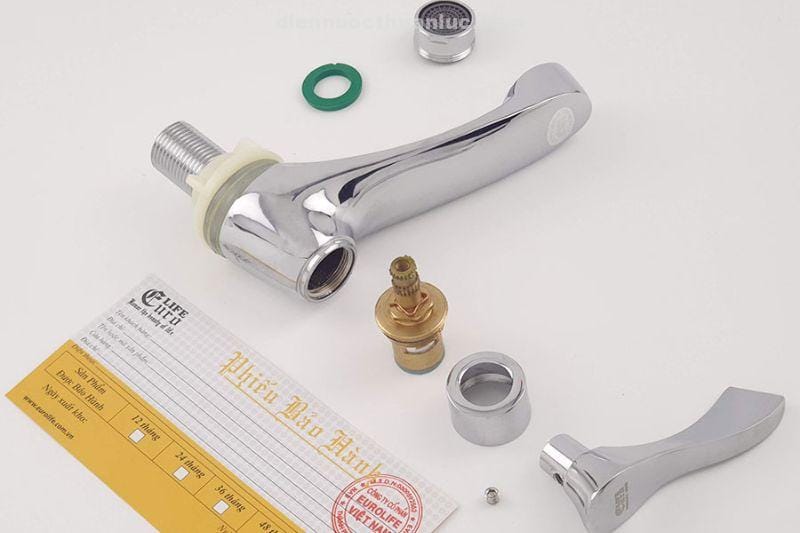 Chi tiết tháo rời vòi Lavabo lạnh EL-LL116 Eurolife