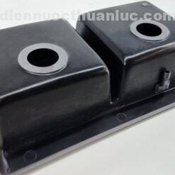 Đáy chậu rửa chén 2 hộc đá thạch anh EL-QC8349 eurolife sơn tĩnh điện chống ồn
