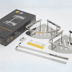 Đóng gói sản phẩm kệ góc xà phòng đôi Inox 304 EL-KG2 Eurolife