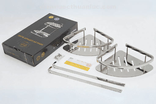 Đóng gói sản phẩm kệ góc xà phòng đôi Inox 304 EL-KG2 Eurolife