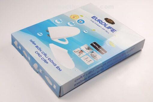Đóng gói sản phẩm nắp bồn cầu chất liệu nhựa PP EL-PS218 Eurolife