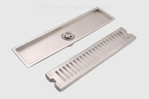 Hố ga 10x60cm chống hôi INOX 304 EL-HG1060/HG 19 Eurolife tự động đóng khi không có nước