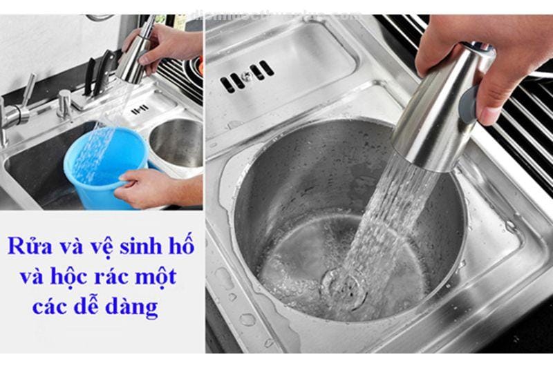 ho-rac-duong-kinh-20cm-chau-rua-chen-2-hoc-el-c9245-eurolife Hố rác chậu rửa chén EL-C9245 Eurolife