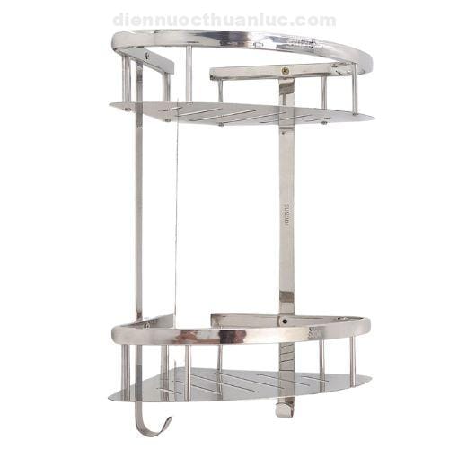 ke-goc-xa-phong-doi-inox-304-el-kg2-eurolife Kệ góc xà phòng đôi Inox 304 EL-KG2 Eurolife