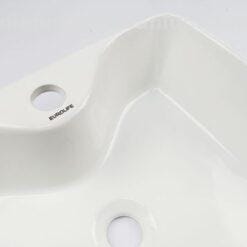 Lỗ chờ lắp vòi của chậu Lavabo dương bàn sứ Nano siêu chống bám bẩn EL-LVB04 Eurolife