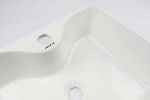 Lỗ chờ lắp vòi của chậu Lavabo dương bàn sứ Nano siêu chống bám bẩn EL-LVB04 Eurolife