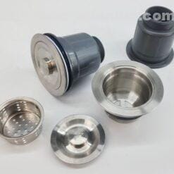 Lọc chắn rác chậu rửa chén 2 hộc đá thạch anh EL-QC8349 eurolife bằng inox cao cấp