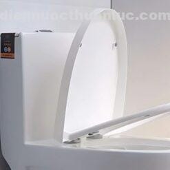 Nắp đóng êm ái bồn cầu 1 khối sứ Nano EL-BC218 Eurolife